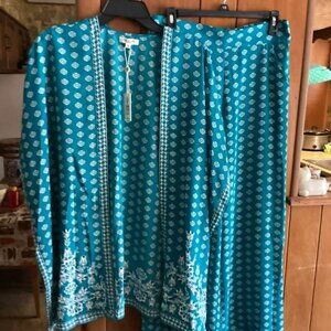 Max Studio Lightweight Summer Beach Outfit Medium